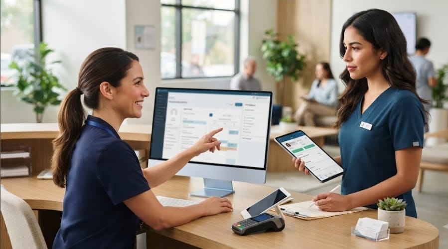 Integration of Electronic Health Records with Commercial Management Systems